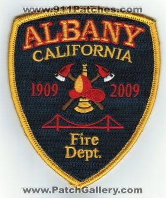 Albany Fire Department (California)
Thanks to PaulsFirePatches.com for this scan.
Keywords: dept.