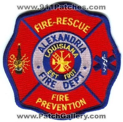 Alexandria Fire Dept Rescue Prevention Patch (Louisiana)
[b]Scan From: Our Collection[/b]
Keywords: department