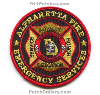 Alpharetta Fire Emergency Services Patch (Georgia)
Scan By: PatchGallery.com
Keywords: es department dept. loyalty dedication service honor