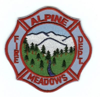 Alpine Meadows Fire Dept
Thanks to PaulsFirePatches.com for this scan.
Keywords: california department