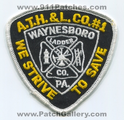 Always There Hook and Ladder Company Number 1 Fire Department Patch (Pennsylvania)
Scan By: PatchGallery.com
Keywords: a.t.h.&l. athl co. number no. #1 waynesboro pa. ladder station we strive to save