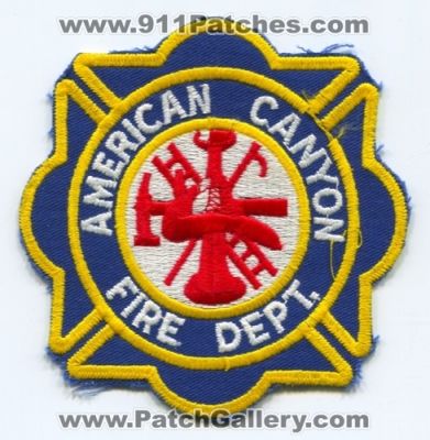 American Canyon Fire Department (California)
Scan By: PatchGallery.com
Keywords: dept.