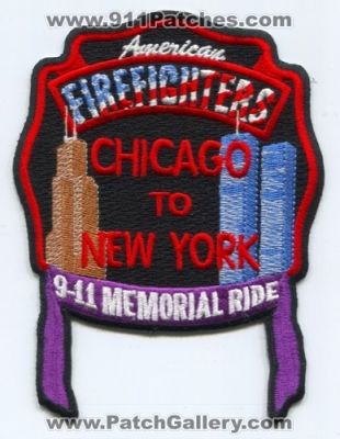 American Firefighters Chicago to New York 9-11 Memorial Ride (UNKNOWN STATE)
Scan By: PatchGallery.com
Keywords: 09-11-2001 09-11-01 09/11/2001 09/11/01 wtc world trade center september 11th