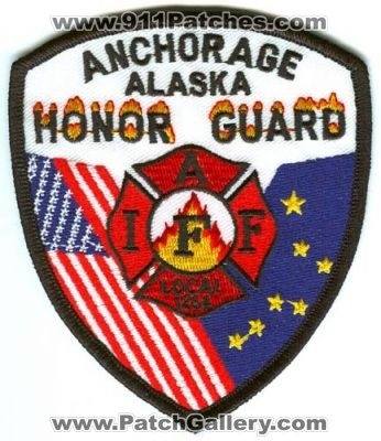 Anchorage Fire Department Honor Guard IAFF Local 1264 Patch (Alaska)
Scan By: PatchGallery.com
Keywords: dept. union