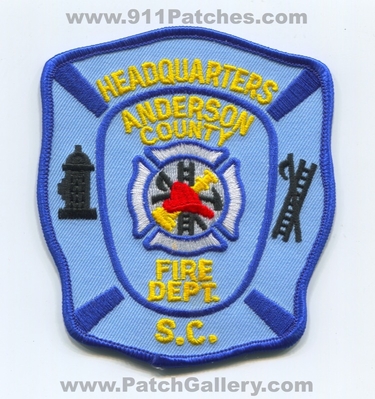 Anderson County Fire Department Headquarters Patch (South Carolina)
Scan By: PatchGallery.com
Keywords: co. dept. s.c.