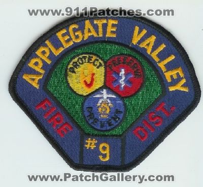 Applegate Valley Fire District 9 (Oregon)
Thanks to Mark C Barilovich for this scan.
Keywords: #9 dist.