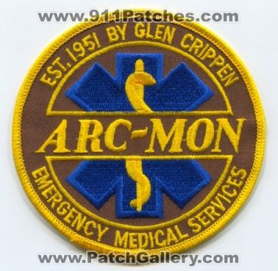 Arc-Mon Emergency Medical Services EMS (California)
Scan By: PatchGallery.com
Keywords: arcmon glen crippen