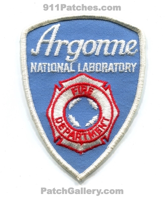 Argonne National Laboratory Fire Department Patch (Illinois)
Scan By: PatchGallery.com
