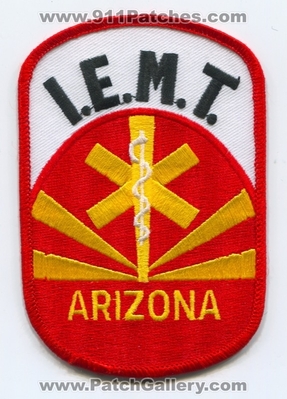 Arizona State Intermediate Emergency Medical Technician IEMT EMS Patch (Arizona)
Scan By: PatchGallery.com
Keywords: certified licensed i.e.m.t. services e.m.s. ambulance