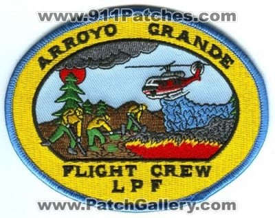 Arroyo Grande Flight Crew Los Padres Forest LPF Wildland Fire (California)
Scan By: PatchGallery.com
Keywords: helicopter wildfire