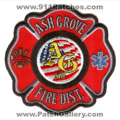 Ash Grove Fire Protection District Patch (Missouri)
Scan By: PatchGallery.com
Keywords: prot. dist. department dept. agfd