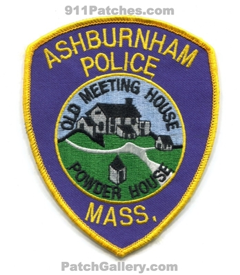 Ashburnham Police Department Patch (Massachusetts)
Scan By: PatchGallery.com
Keywords: dept. mass. old meeting house powder