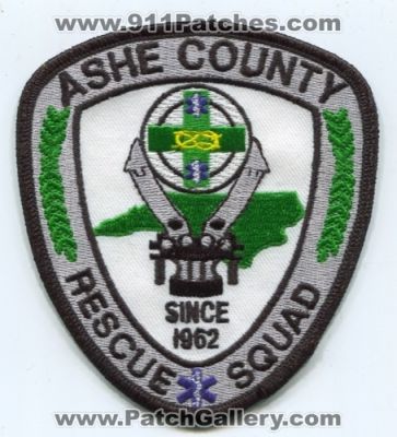 Ashe County Rescue Squad Patch (North Carolina)
Scan By: PatchGallery.com
Keywords: co. ems