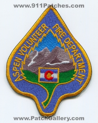 Aspen Volunteer Fire Department Patch (Colorado)
[b]Scan From: Our Collection[/b]
Keywords: vol. dept.