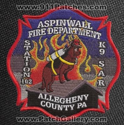 Aspinwall Fire Department Station 102 K-9 SAR (Pennsylvania)
Thanks to Matthew Marano for this picture.
Keywords: dept. k9 search and & rescue allegheny county pa.