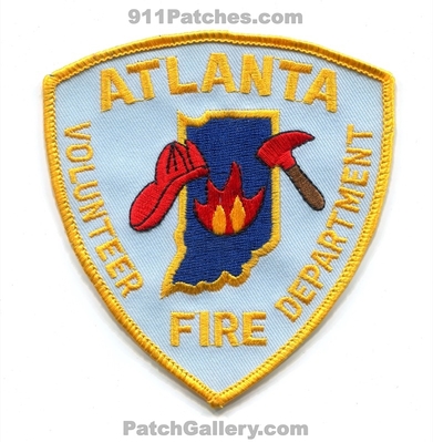Atlanta Volunteer Fire Department Patch (Indiana)
Scan By: PatchGallery.com
