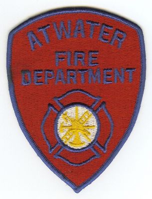 Atwater Fire Department
Thanks to PaulsFirePatches.com for this scan.
Keywords: california
