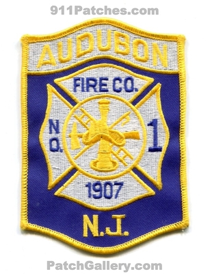 Audubon Fire Company Number 1 Patch (New Jersey)
Scan By: PatchGallery.com
Keywords: co. no. #1 department dept. 1907