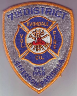 Avondale Vol Fire Co (Louisiana)
Thanks to Dave Slade for this scan.
Keywords: volunteer company 7th district
