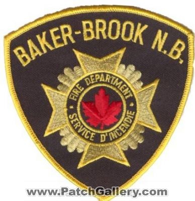Baker Brook Fire Department (Canada NB)
Thanks to zwpatch.ca for this scan.
Keywords: n.b.