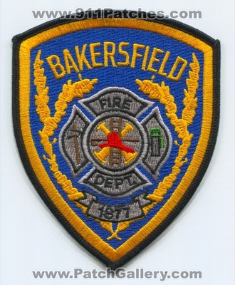 Bakersfield Fire Department Patch (California)
Scan By: PatchGallery.com
Keywords: dept.