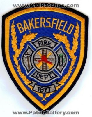 Bakersfield Fire Department (California)
Thanks to PaulsFirePatches.com for this scan.
Keywords: dept.