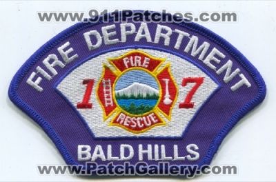 Bald Hills Fire Rescue Department Thurston County District 17 (Washington)
Scan By: PatchGallery.com
Keywords: dept. co. dist. number no. #17