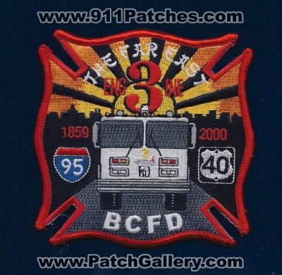 Baltimore City Fire Department Engine 3 (Maryland)
Thanks to PaulsFirePatches.com for this scan.
Keywords: dept. bcfd