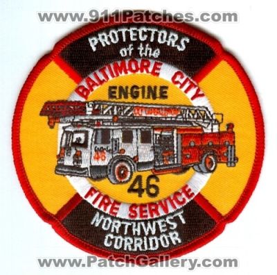 Baltimore City Fire Department Engine 46 (Maryland)
Scan By: PatchGallery.com
Keywords: dept. service protectors of the northwest corridor