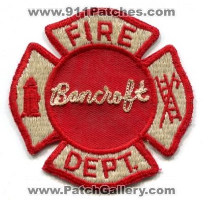 Bancroft Fire Department Patch (Colorado) (Defunct)
[b]Scan From: Our Collection[/b]
Now West Metro Fire Rescue
Keywords: dept.