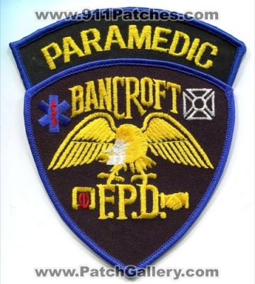 Bancroft Fire Protection District Paramedic Patch (Colorado) (Defunct)
[b]Scan From: Our Collection[/b]
Now West Metro Fire Rescue
Keywords: f.p.d. fpd department dept. emt