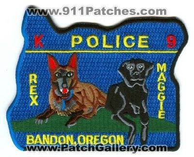Bandon Police Department K-9 (Oregon)
Scan By: PatchGallery.com
Keywords: dept. k9 rex maggie