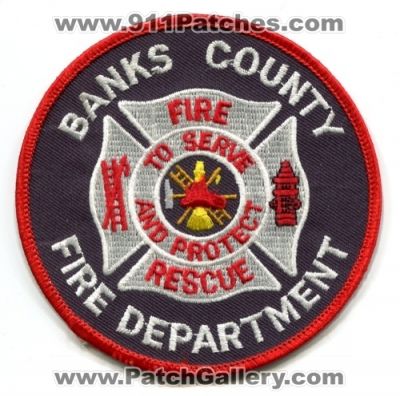 Banks County Fire Rescue Department (Georgia)
Scan By: PatchGallery.com
Keywords: dept.