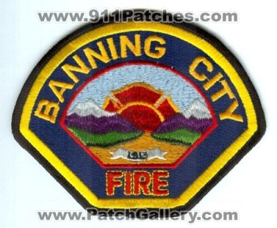 Banning City Fire Department (California)
Scan By: PatchGallery.com
Keywords: dept.