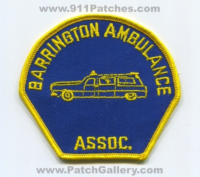 Barrington Ambulance Association EMS Patch (New Jersey)
Scan By: PatchGallery.com
Keywords: assoc. assn.