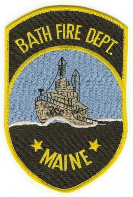 Bath Fire Dept
Thanks to PaulsFirePatches.com for this scan.
Keywords: maine department