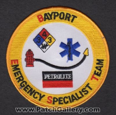 Bayport Emergency Specialist Team (Texas)
Thanks to Paul Howard for this scan.
Keywords: petrolite fire ems