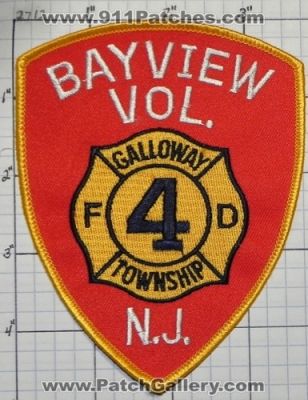 Bayview Volunteer Fire Department 4 (New Jersey)
Thanks to swmpside for this picture.
Keywords: vol. dept. fd gallaway township n.j.