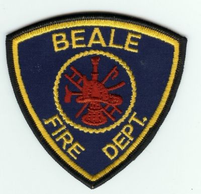 Beale AFB Fire Dept
Thanks to PaulsFirePatches.com for this scan.
Keywords: california department usaf air force base