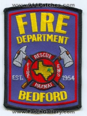 Bedford Fire Department (Texas)
Scan By: PatchGallery.com
Keywords: dept. rescue ems hazmat haz-mat
