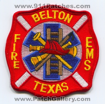 Belton Fire EMS Department Patch (Texas)
Scan By: PatchGallery.com
Keywords: dept.