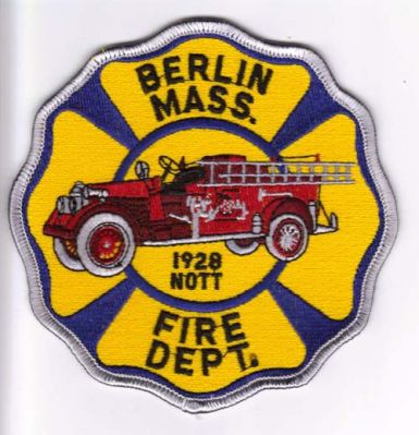 Berlin Fire Dept
Thanks to Michael J Barnes for this scan.
Keywords: massachusetts department