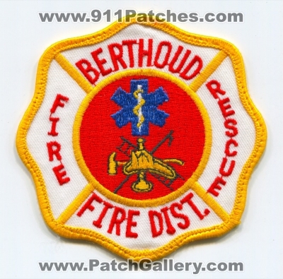 Berthoud Fire District Patch (Colorado)
Scan By: PatchGallery.com
Keywords: dist. rescue department dept.