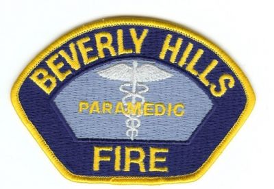 Beverly Hills Fire Paramedic
Thanks to PaulsFirePatches.com for this scan.
Keywords: california