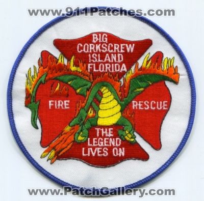 Big Corkscrew Island Fire Rescue Department (Florida)
Scan By: PatchGallery.com
Keywords: dept. the legend lives on dragon