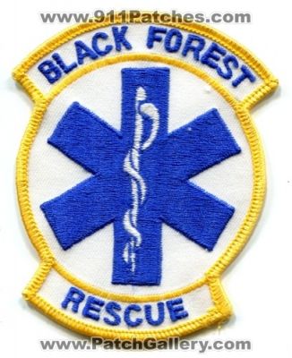 Black Forest Rescue Patch (Colorado)
[b]Scan From: Our Collection[/b]
Keywords: ems