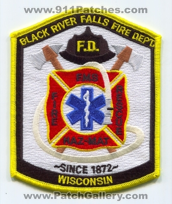 Black River Falls Fire Department Patch (Wisconsin)
Scan By: PatchGallery.com
Keywords: dept. f.d. rescue ems haz-mat hazmat since 1872