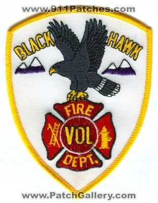 Black Hawk Volunteer Fire Department Patch (Colorado)
[b]Scan From: Our Collection[/b]
Keywords: dept.