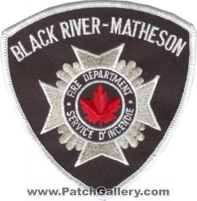 Black River Matheson Fire Department (Canada ON)
Thanks to zwpatch.ca for this scan.
