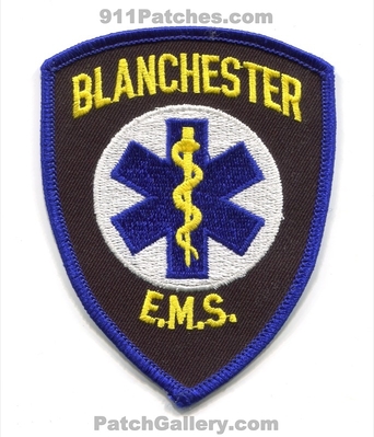 Blanchester Emergency Medical Services EMS Patch (Ohio)
Scan By: PatchGallery.com
Keywords: e.m.s. ambulance emt paramedic
